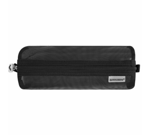 Пенал-тубус BRAUBERG, сетка, 22х5х5 см, черный, 272234