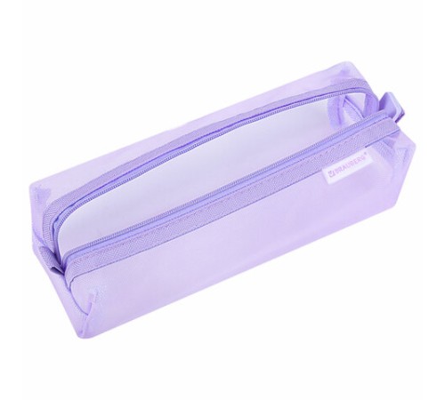 Пенал-тубус BRAUBERG, сетка, 22х5х5 см, фиолетовый, 272236