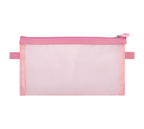 Пенал-конверт BRAUBERG, сетка, 22x10 см, розовый, 272238