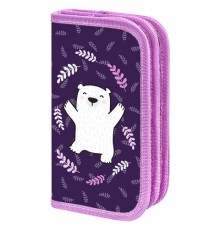 Пенал ПИФАГОР, 2 отделения, ламинированный картон, 19х11 см, 