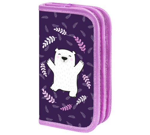 Пенал ПИФАГОР, 2 отделения, ламинированный картон, 19х11 см, 