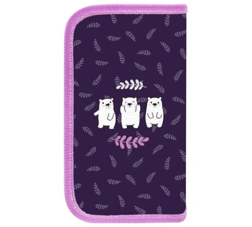 Пенал ПИФАГОР, 2 отделения, ламинированный картон, 19х11 см, 