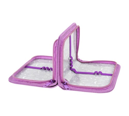 Пенал ПИФАГОР, 2 отделения, ламинированный картон, 19х11 см, 