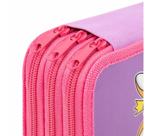 Пенал ПИФАГОР, 3 отделения, ламинированный картон, 19х11 см, 