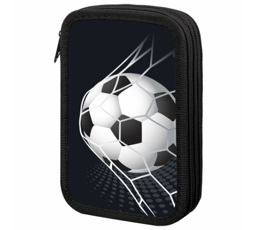 Пенал ПИФАГОР, 3 отделения, ламинированный картон, 19х11 см, 