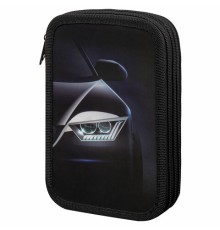 Пенал ПИФАГОР, 3 отделения, ламинированный картон, 19х11 см, 