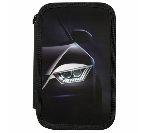 Пенал ПИФАГОР, 3 отделения, ламинированный картон, 19х11 см, 