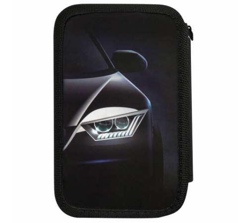 Пенал ПИФАГОР, 3 отделения, ламинированный картон, 19х11 см, 