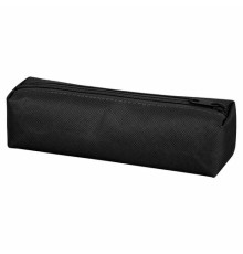 Пенал-тубус ПИФАГОР на молнии, ткань, черный, 20х5 см, 272255