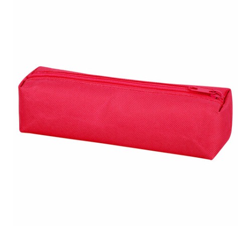 Пенал-тубус ПИФАГОР на молнии, ткань, красный, 20х5 см, 272256