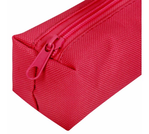 Пенал-тубус ПИФАГОР на молнии, ткань, красный, 20х5 см, 272256