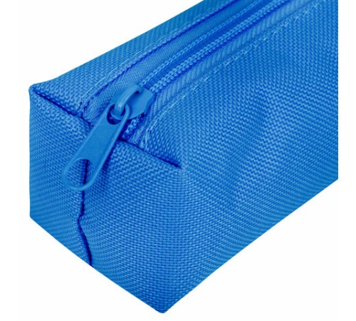 Пенал-тубус ПИФАГОР на молнии, ткань, синий, 20х5 см, 272257