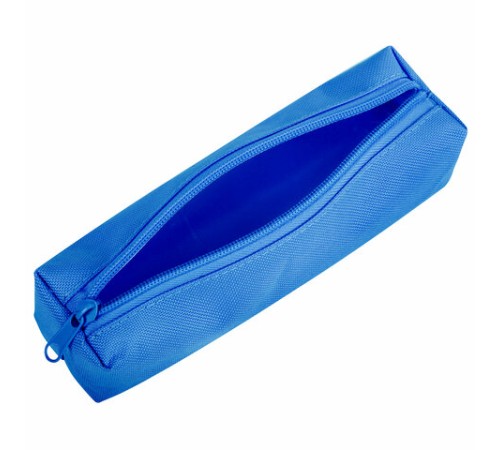 Пенал-тубус ПИФАГОР на молнии, ткань, синий, 20х5 см, 272257