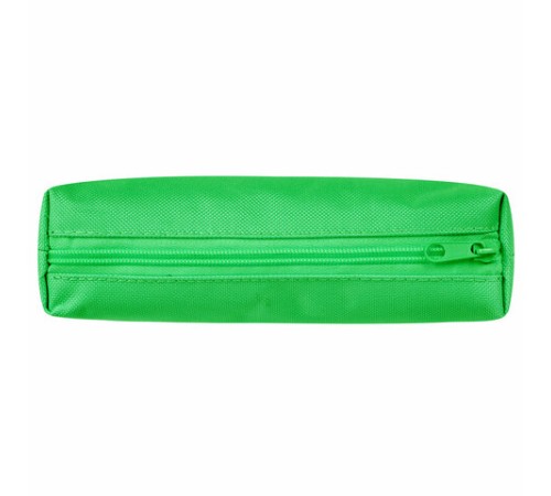 Пенал-тубус ПИФАГОР на молнии, ткань, зеленый, 20х5 см, 272258