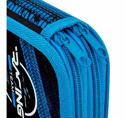 Пенал ЮНЛАНДИЯ, 2 отделения, картон с эффектом soft-touch, 19х11 см, 