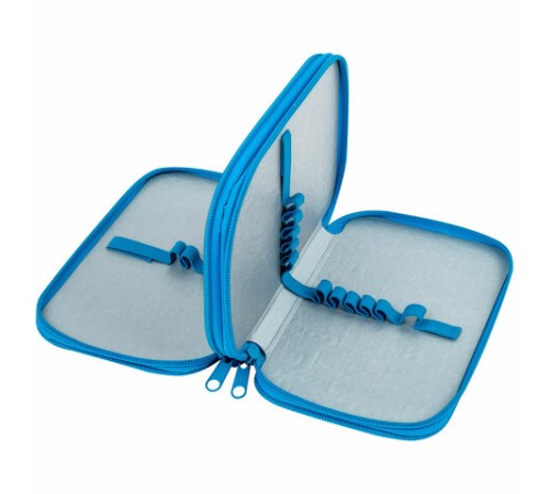 Пенал ЮНЛАНДИЯ, 2 отделения, картон с эффектом soft-touch, 19х11 см, 