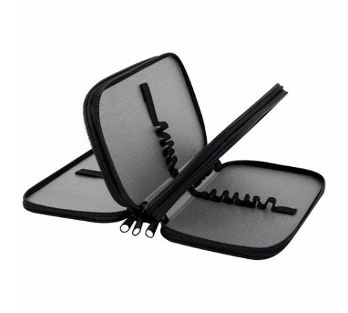 Пенал ЮНЛАНДИЯ, 3 отделения, картон с эффектом soft-touch, 19х11 см, 