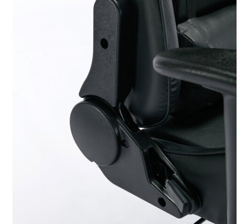 Кресло компьютерное BRABIX "Hunter GM-130", две подушки, экокожа, черное, 532798