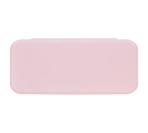 Пенал пластиковый BRAUBERG, пастельный розовый, С НАКЛЕЙКАМИ, 21х9х3 см, 272271