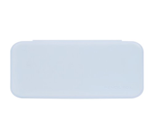 Пенал пластиковый BRAUBERG, пастельный голубой, С НАКЛЕЙКАМИ, 21х9х3 см, 272272