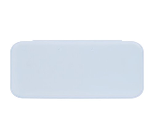 Пенал пластиковый BRAUBERG, пастельный голубой, С НАКЛЕЙКАМИ, 21х9х3 см, 272272