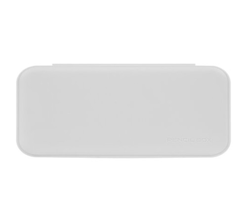 Пенал пластиковый BRAUBERG, серый, С НАКЛЕЙКАМИ, 21х9х3 см, 272273