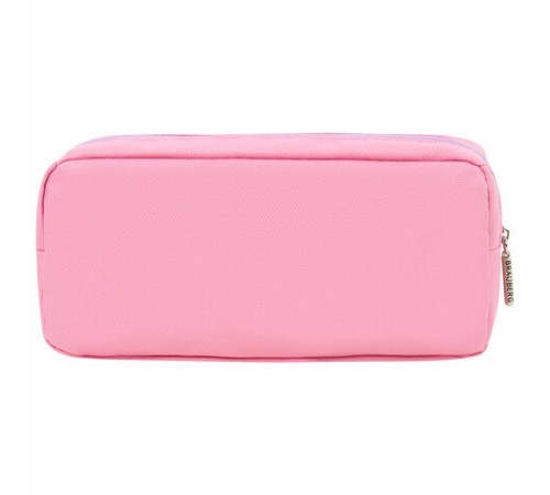Пенал мягкий BRAUBERG PASTEL, 2 отделения, розовый, 21х9,5х5 см, 272276
