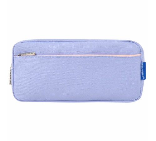 Пенал мягкий BRAUBERG PASTEL, 2 отделения, голубой, 21х9,5х5 см, 272277