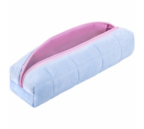 Пенал BRAUBERG, мех, 21х6х6 см, голубой/розовый, 272279