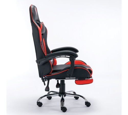 Кресло компьютерное BRABIX "Dexter GM-135", подножка, две подушки, экокожа, черное/красное, 532799 Кресло компьютерное BRABIX "Dexter GM-135", подножка, две подушки, экокожа, черное/красное, 532799