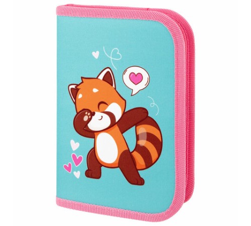 Пенал ПИФАГОР, 1 отделение, полиэстер, 19х13 см, 