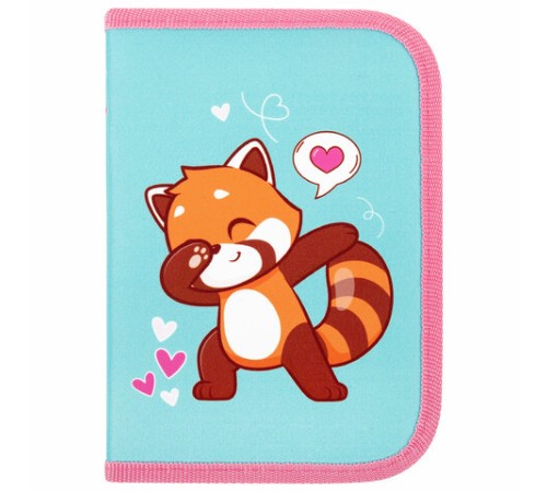 Пенал ПИФАГОР, 1 отделение, полиэстер, 19х13 см, 