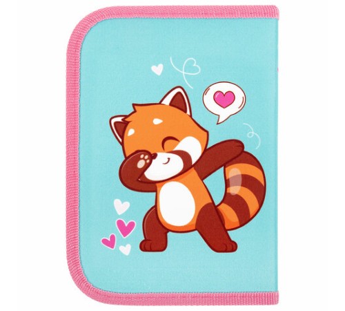 Пенал ПИФАГОР, 1 отделение, полиэстер, 19х13 см, 