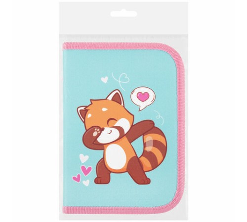 Пенал ПИФАГОР, 1 отделение, полиэстер, 19х13 см, 