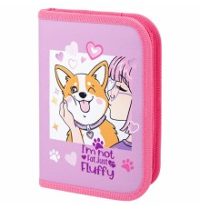 Пенал ПИФАГОР, 1 отделение, полиэстер, 19х13 см, 