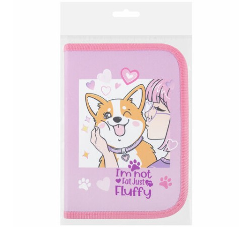 Пенал ПИФАГОР, 1 отделение, полиэстер, 19х13 см, 