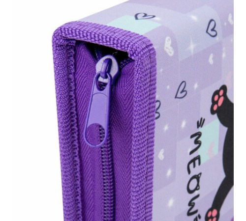 Пенал ПИФАГОР, 1 отделение, 2 откидные планки, полиэстер, 20х14 см, 