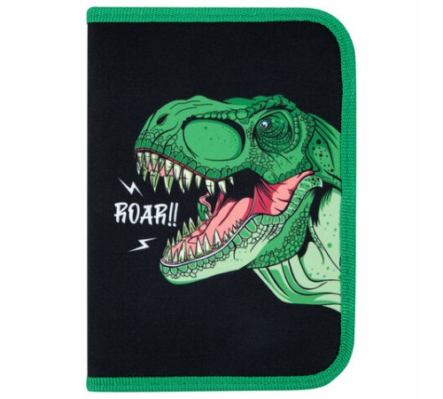 Пенал ПИФАГОР, 1 отделение, 2 откидные планки, полиэстер, 20х14 см, 