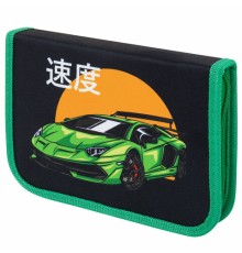 Пенал ПИФАГОР, 1 отделение, 1 откидная планка, полиэстер, 19х13 см, 