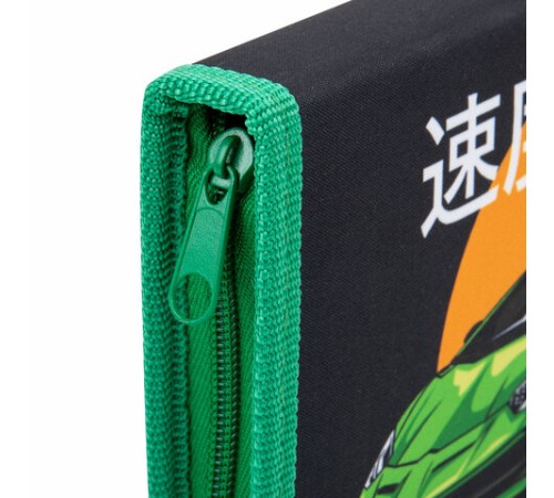 Пенал ПИФАГОР, 1 отделение, 1 откидная планка, полиэстер, 19х13 см, 