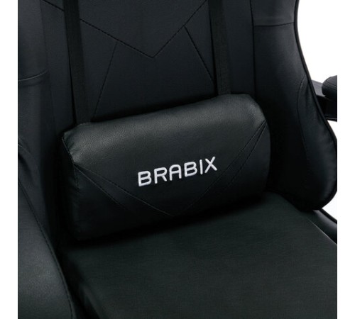 Кресло компьютерное BRABIX "Dexter GM-135", подножка, две подушки, экокожа, черное, 532800 Кресло компьютерное BRABIX "Dexter GM-135", подножка, две подушки, экокожа, черное, 532800