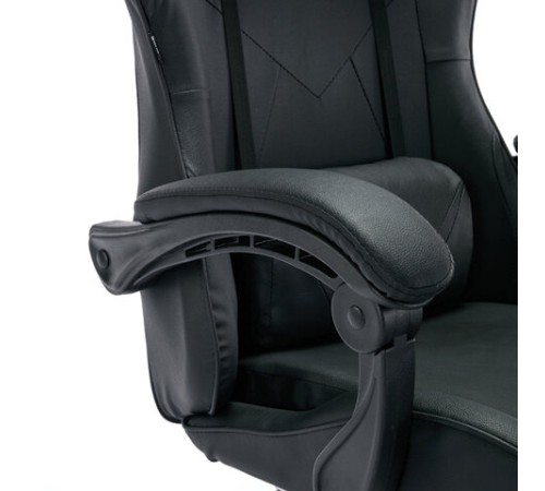 Кресло компьютерное BRABIX "Dexter GM-135", подножка, две подушки, экокожа, черное, 532800 Кресло компьютерное BRABIX "Dexter GM-135", подножка, две подушки, экокожа, черное, 532800