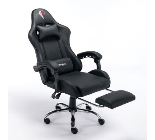 Кресло компьютерное BRABIX "Dexter GM-135", подножка, две подушки, экокожа, черное, 532800 Кресло компьютерное BRABIX "Dexter GM-135", подножка, две подушки, экокожа, черное, 532800