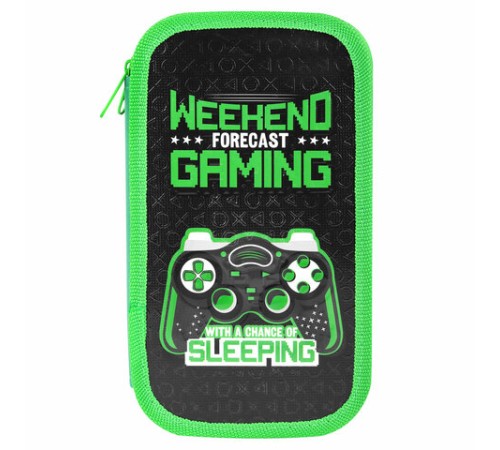 Пенал ЮНЛАНДИЯ, 2 отделения, ламинированный картон, конгрев, 19х11 см, 