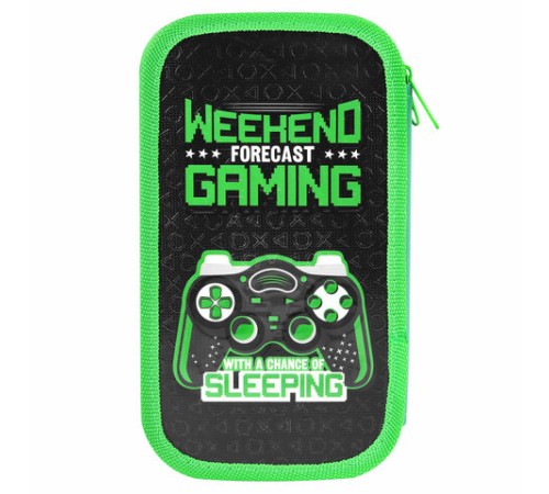 Пенал ЮНЛАНДИЯ, 2 отделения, ламинированный картон, конгрев, 19х11 см, 