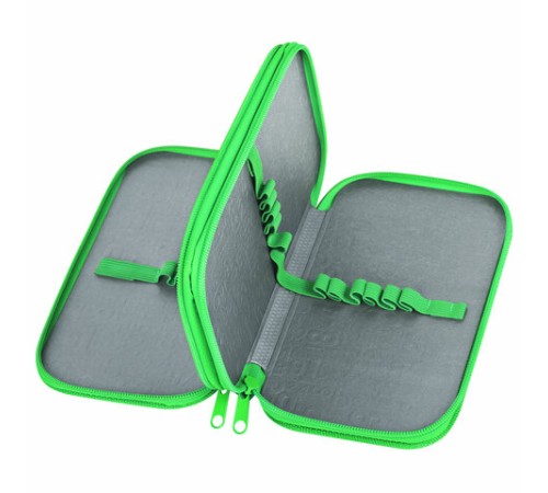 Пенал ЮНЛАНДИЯ, 2 отделения, ламинированный картон, конгрев, 19х11 см, 