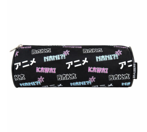 Пенал-косметичка BRAUBERG, Anime, черный, 20х7х7 см, 272295