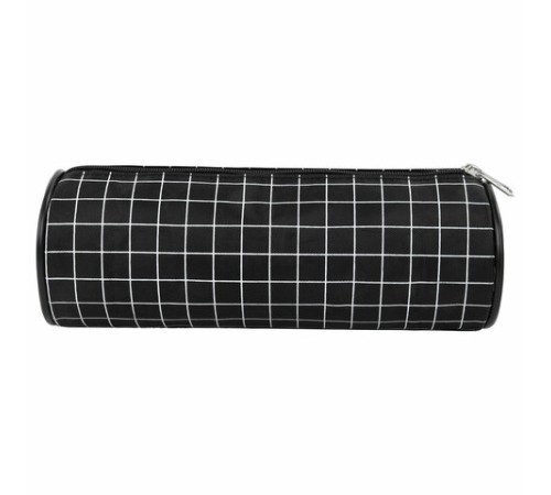 Пенал-косметичка BRAUBERG, Checkered, черный, 20х7х7см, 272298