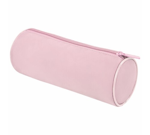 Пенал-тубус BRAUBERG, с эффектом Soft Touch, мягкий, пастельно-розовый, 22х8 см, 272299