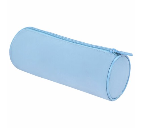 Пенал-тубус BRAUBERG, с эффектом Soft Touch, мягкий, пастельно-голубой, 22х8 см, 272300